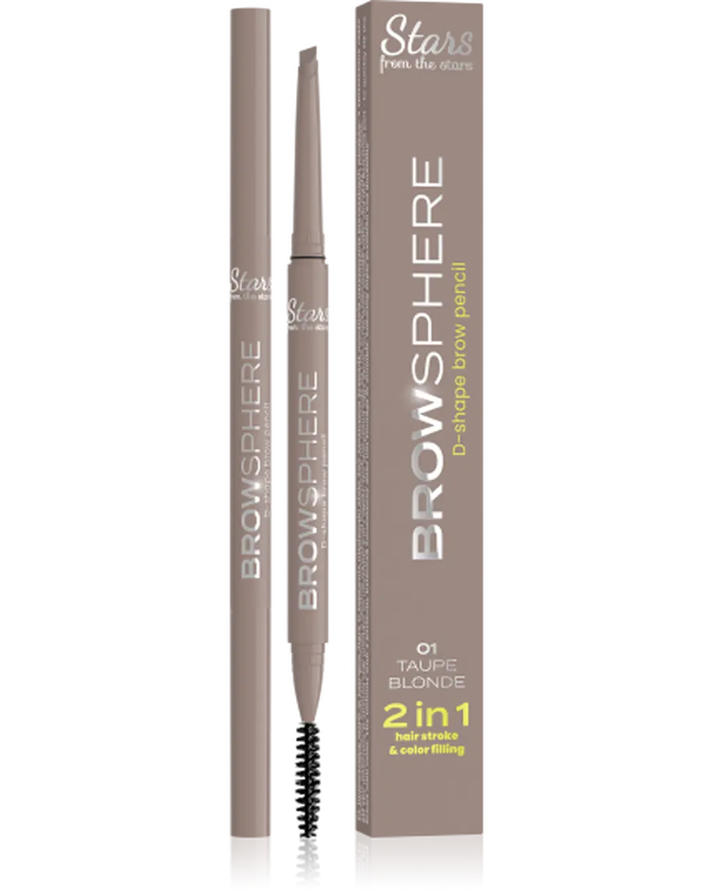 Stars from the stars BROWSPHERE kredka do brwi 01 Taupe blonde, 0,14 g